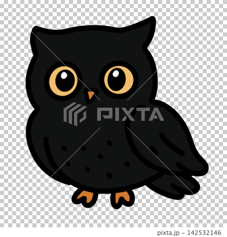 cute owl on white background cute owl on white background 142532146