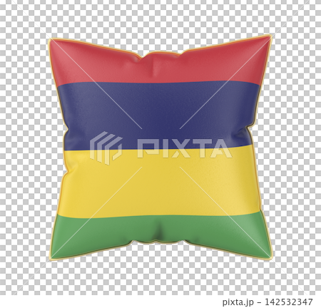 Pillow with the flag of Mauritius Pillow with the flag of Mauritius 142532347