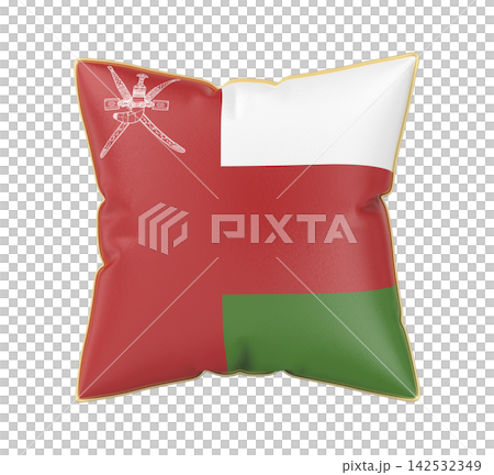 Pillow with the flag of Oman 142532349