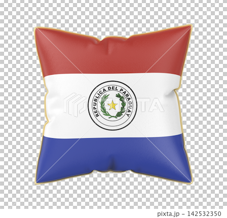 Pillow with the flag of Paraguay Pillow with the flag of Paraguay 142532350