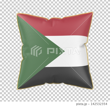 Pillow with the flag of Sudan Pillow with the flag of Sudan 142532354