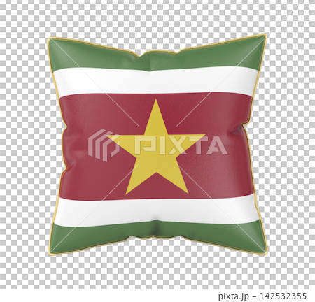 Pillow with the flag of Suriname Pillow with the flag of Suriname 142532355