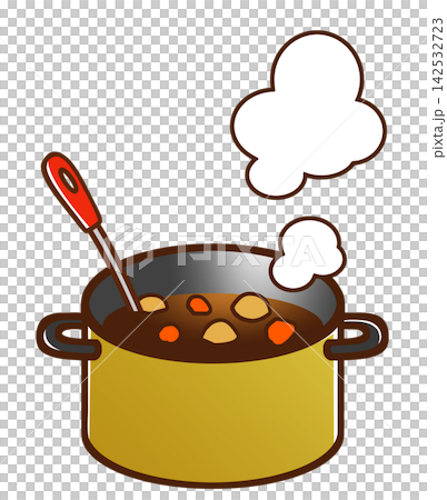Curry in a double-handled pot Curry in a double-handled pot 142532723