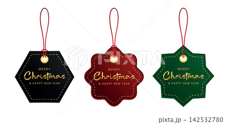 set of different christmas paper tag labels isolated vector illustration set of different christmas paper tag labels isolated vector illustration 142532780