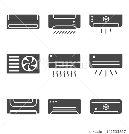 air conditioning icon set design vector air conditioning icon set design vector 142533867