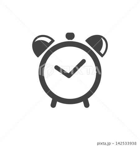 alarm clock icon design vector template 142533938