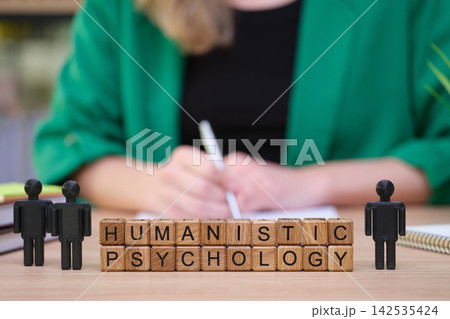 Exploring humanistic psychology with creativity and passion in a bright workspace 142535424