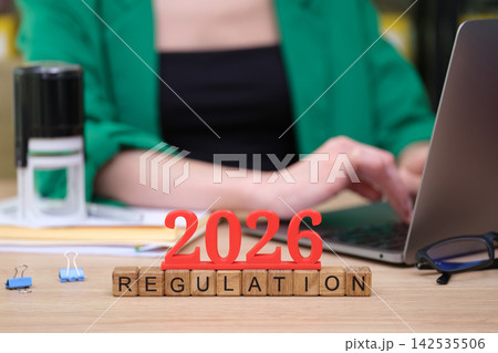 Future regulations and planning for the year 2026 reflected in a workspace scenario Future regulations and planning for the year 2026 reflected in a workspace scenario 142535506