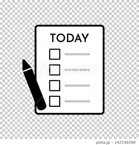 今日日程安排清單的簡單圖示。 142536590