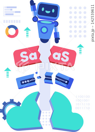 AI Disrupting SaaS and Cloud Technologies AI Disrupting SaaS and Cloud Technologies 142539611