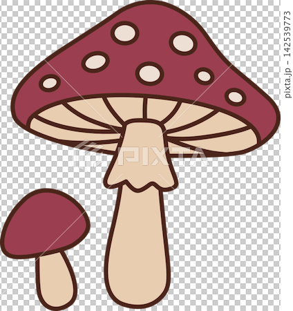 Cute Red Amanita Mushroom Cluster with White Spots, Cottagecore Halloween Woodland Clipart Cute Red Amanita Mushroom Cluster with White Spots, Cottagecore Halloween Woodland Clipart 142539773