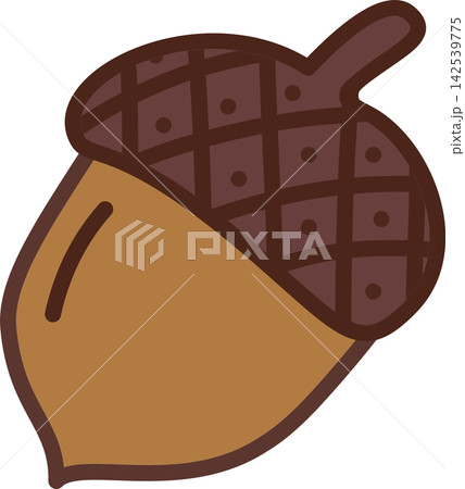Cute Brown Acorn with Textured Oak Cap, Cottagecore Halloween Autumn Woodland Clipart Cute Brown Acorn with Textured Oak Cap, Cottagecore Halloween Autumn Woodland Clipart 142539775