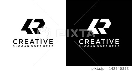 LR or RL initial letter logo design vector concept LR or RL initial letter logo design vector concept 142540838