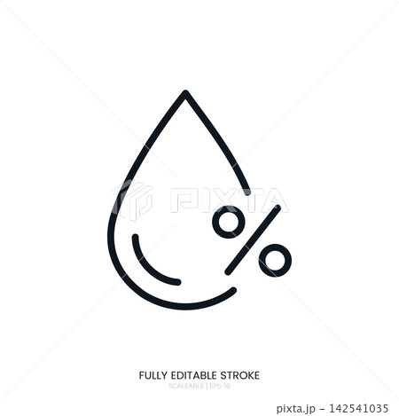 Humidity percentage icon 142541035