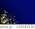 金の飾りを散らしたシンプルな和風背景 142542136