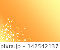 金の飾りを散らしたシンプルな和風背景 142542137