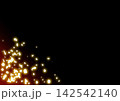 金の飾りを散らしたシンプルな和風背景 142542140