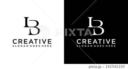 LB or BL initial letter logo design vector LB or BL initial letter logo design vector 142542193