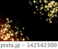 金の飾りを散らしたシンプルな和風背景 142542300
