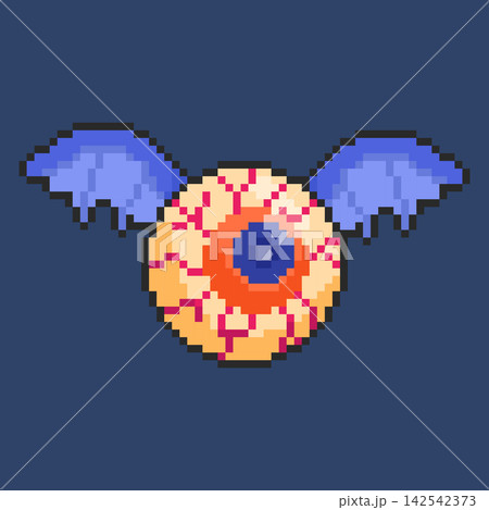Pixel art Bat Eye Monster Character game asset design Pixel art Bat Eye Monster Character game asset design 142542373