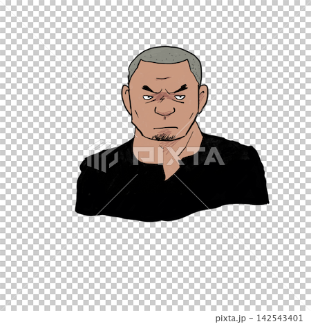 A stern-faced, intimidating middle-aged man A stern-faced, intimidating middle-aged man 142543401