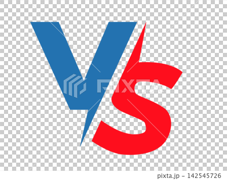 対決対戦VSバトル記号ベクター 対決対戦VSバトル記号ベクター 142545726