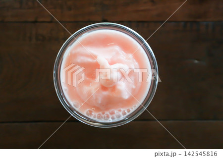 smoothie or strawberry yogurt smoothie, mixed berry smoothie with strawberry smoothie or strawberry yogurt smoothie, mixed berry smoothie with strawberry 142545816