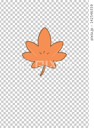 簡單的楓葉插圖 142546359