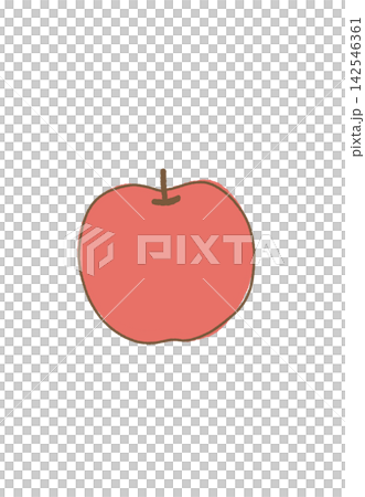 簡單的紅蘋果插圖 簡單的紅蘋果插圖 142546361