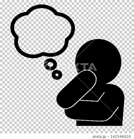 一個思考的人,對話框為空白 | 插圖,代表思考、疑問、想法和訊息 一個思考的人,對話框為空白 | 插圖,代表思考、疑問、想法和訊息 142546828