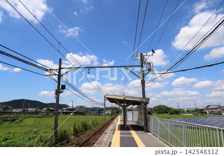 神戸電鉄 葉多駅のホーム 神戸電鉄 葉多駅のホーム 142548312