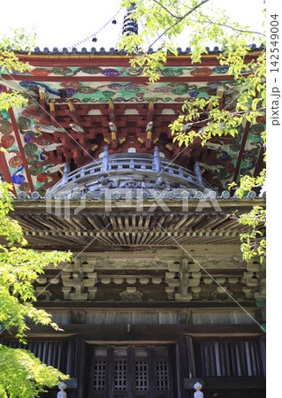 第8番札所 普明山 真光院 熊谷寺の新緑に包まれた多宝塔 第8番札所 普明山 真光院 熊谷寺の新緑に包まれた多宝塔 142549004