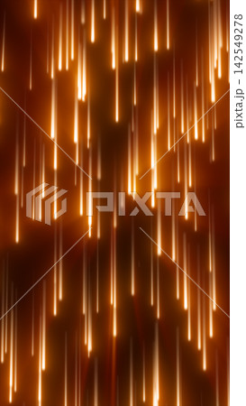Abstract orange background with glowing vertical light streaks, creating a dynamic effect of falling energy, speed, and luminous motion. Abstract orange background with glowing vertical light streaks, creating a dynamic effect of falling energy, speed, and luminous motion. 142549278
