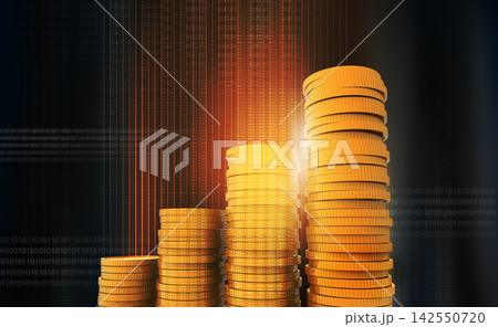 Gold coin growth graph Gold coin growth graph 142550720