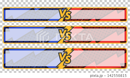 American comic-style red and blue VS title base American comic-style red and blue VS title base 142550815