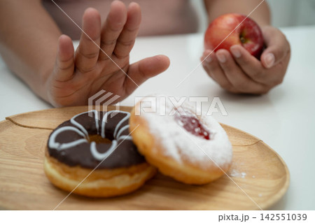 Junk food no good health eating for diet. 142551039