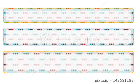 信号機柄のテロップベースセット 142551185