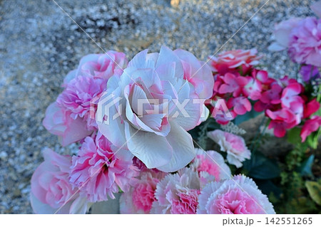 Artificial Pink and White Floral Arrangement. Artificial Pink and White Floral Arrangement. 142551265