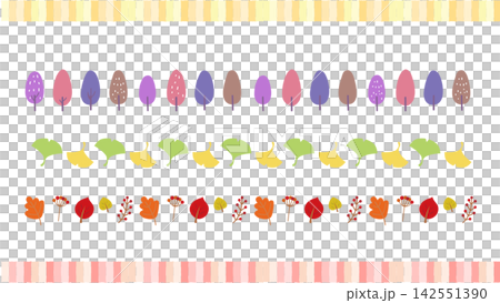 Tree, ginkgo, and fallen leaf line/ruling set Tree, ginkgo, and fallen leaf line/ruling set 142551390