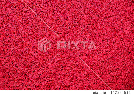 Texture Of Red Plastic Doormat Texture Of Red Plastic Doormat 142551636