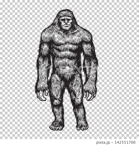 Bigfoot hand drawn vintage Bigfoot hand drawn vintage 142551700