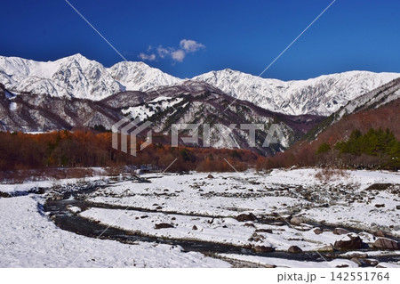 白馬村 雪景色 白馬村 雪景色 142551764