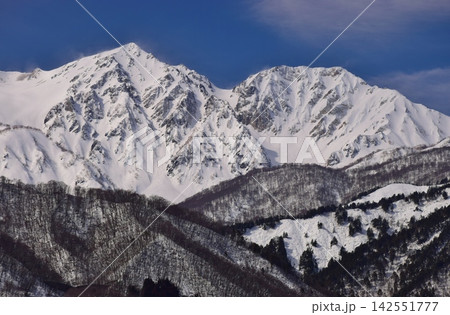 白馬村　雪景色 142551777
