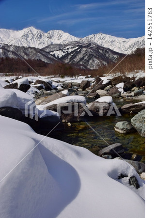 白馬村 雪景色 白馬村 雪景色 142551783