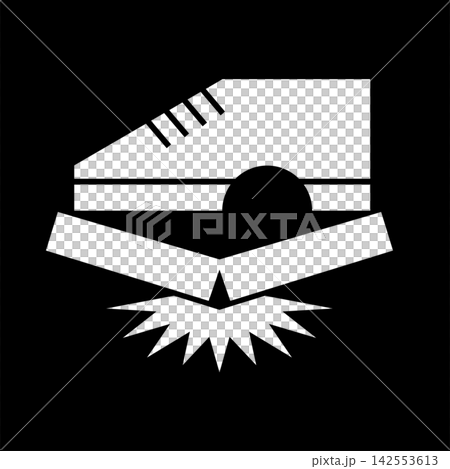 Do not step on (white outline version) Do not step on (white outline version) 142553613