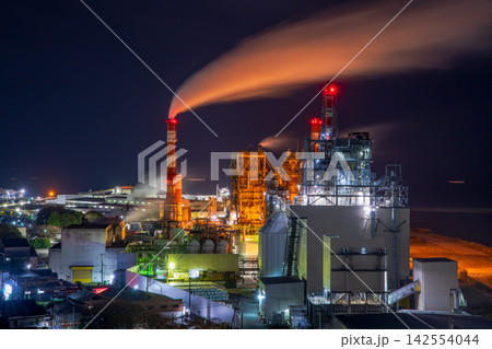 三重県 紀宝町 工場夜景 三重県 紀宝町 工場夜景 142554044