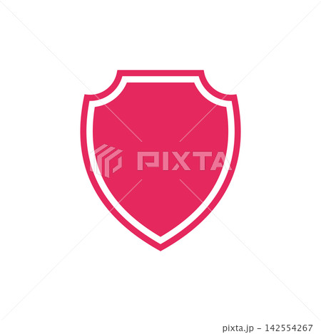Simple Shield Icon Logo Template Illustration Design Simple Shield Icon Logo Template Illustration Design 142554267