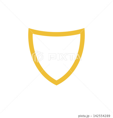 Simple Shield Icon Logo Template Illustration Design Simple Shield Icon Logo Template Illustration Design 142554289