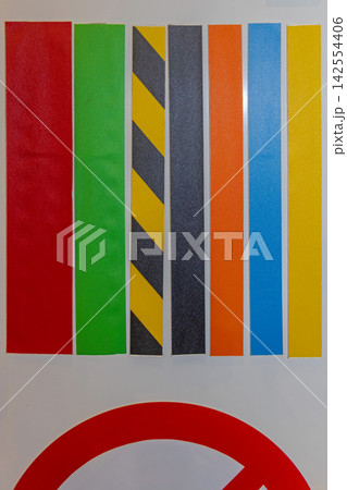 Adhesive Safety Hazard Tapes 142554406