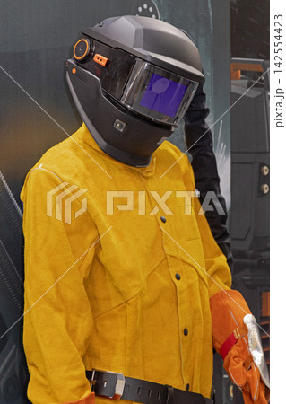 Welding Helmet Leather Suit Welding Helmet Leather Suit 142554423